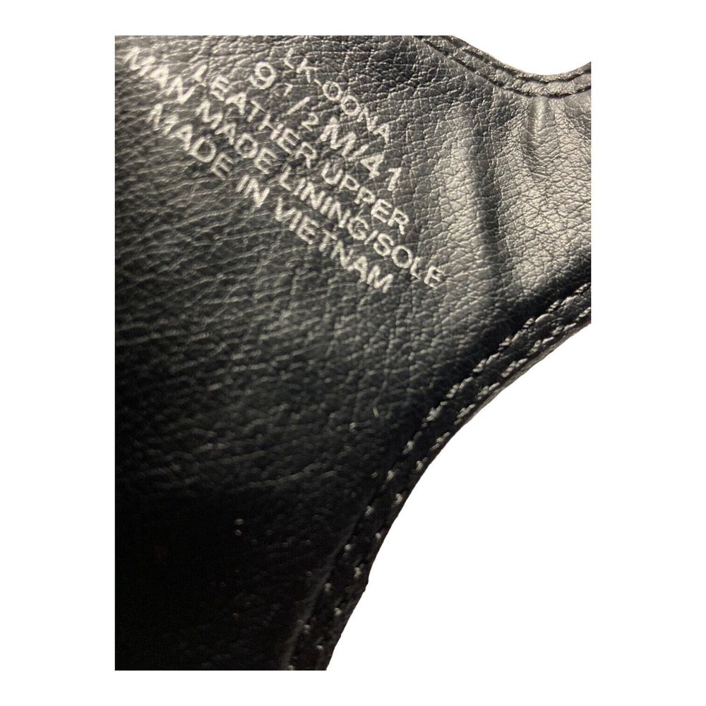 Lucky Brand Women’s 9.5M Oona Black Suede Stacked Heels Peep Toe Buckle NWOB - Picture 9 of 9